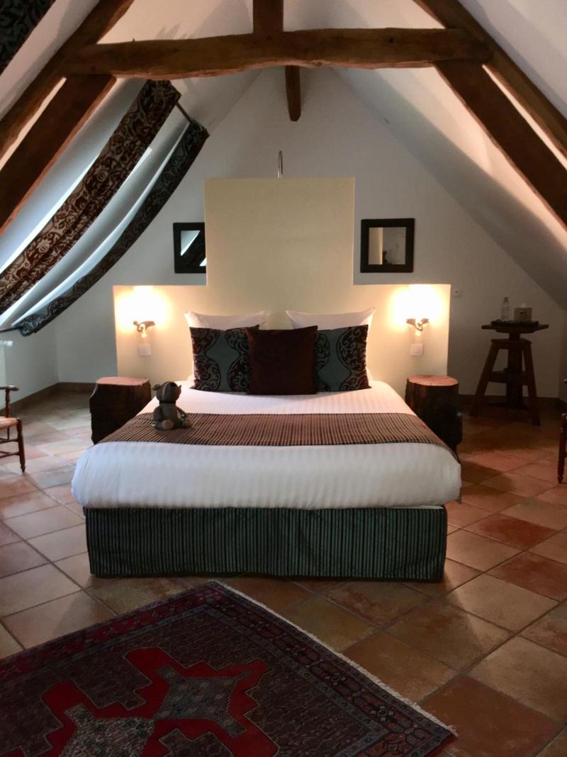 Chambre Chanteclerc, plafond à poutres